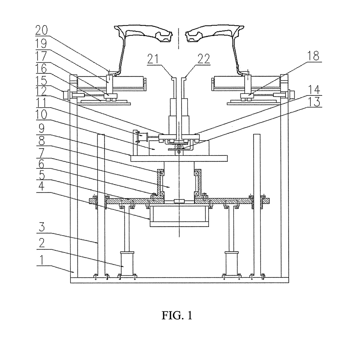 High-precision wheel cap section burr removing device