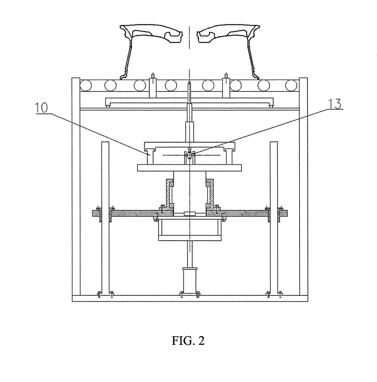 High-precision wheel cap section burr removing device