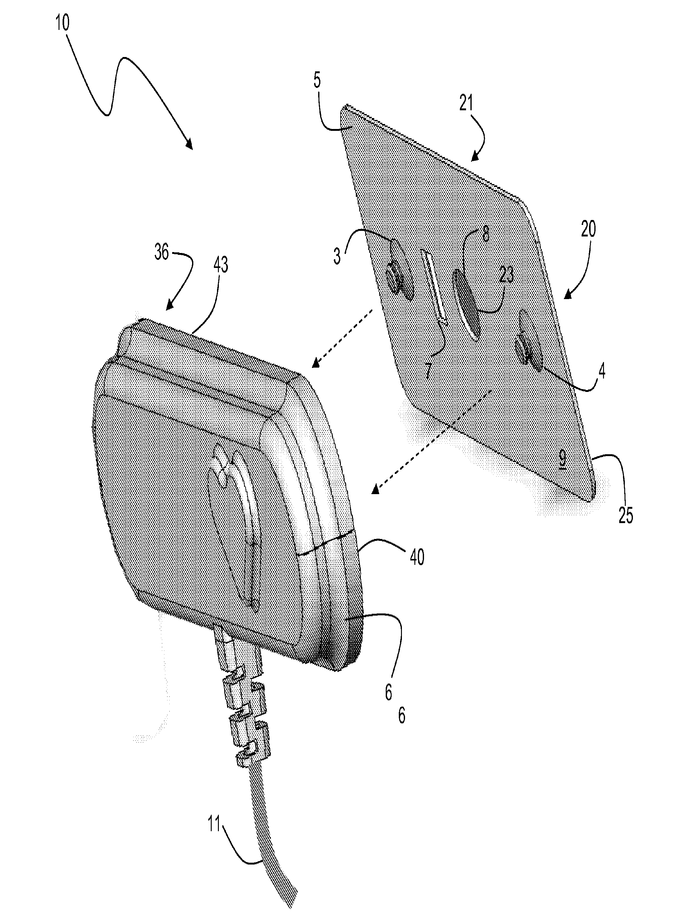 Two-part patch sensor for monitoring vital signs