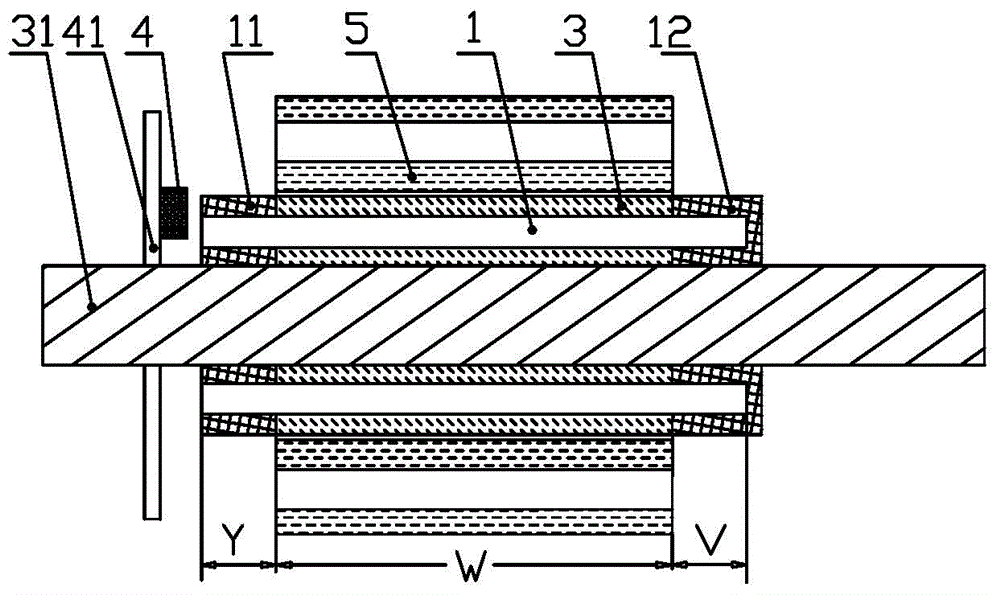 Magnetic circuit structure of brushless DC motor and embedded rotor of permanent magnet of magnetic circuit structure