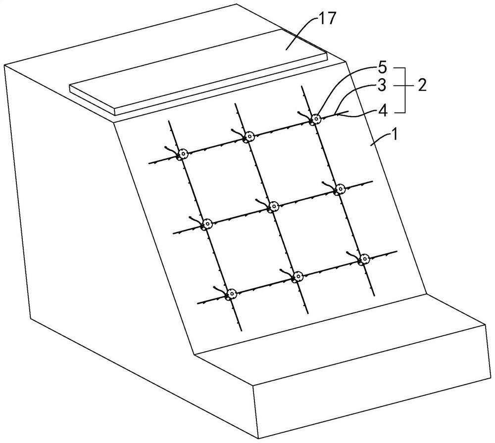 A river slope protection structure and its construction method