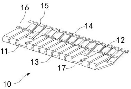 Large-current contact element and flat connector