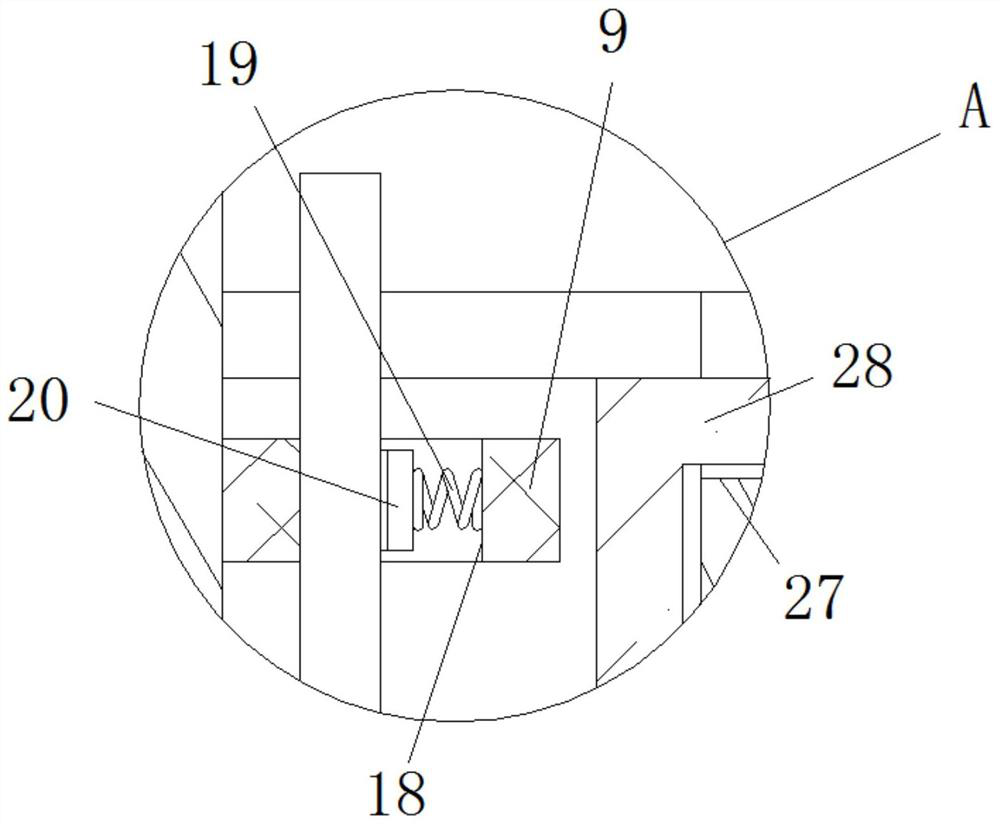 Writing brush cleaning device