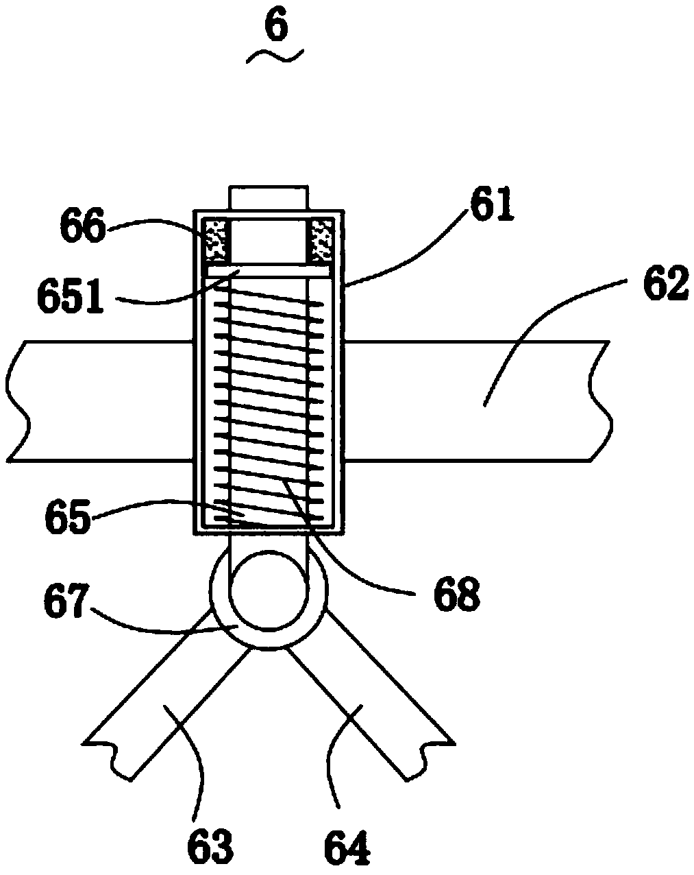 Mechanically-controlled-type automatic discharging manipulator