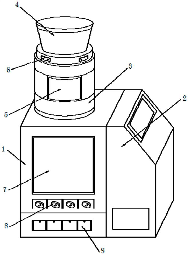 Multi-channel liquid detection and observation device for fluid observation