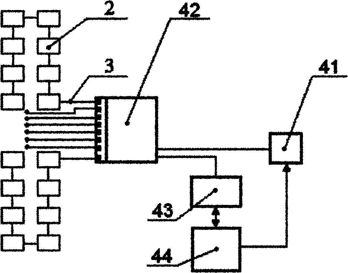 Supporting and hanging frame stress monitoring system for main steam line of thermal power generating unit