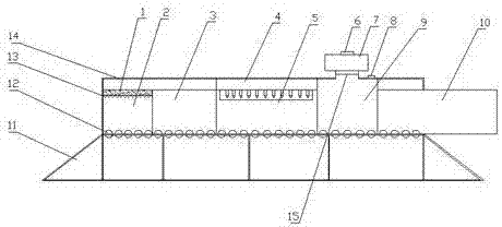 Tempered glass production device