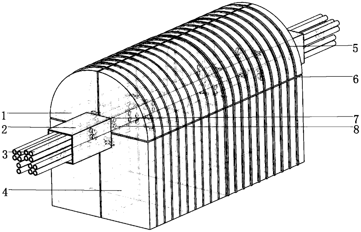 Physical model testing device for simulating tunnel excavation and method thereof