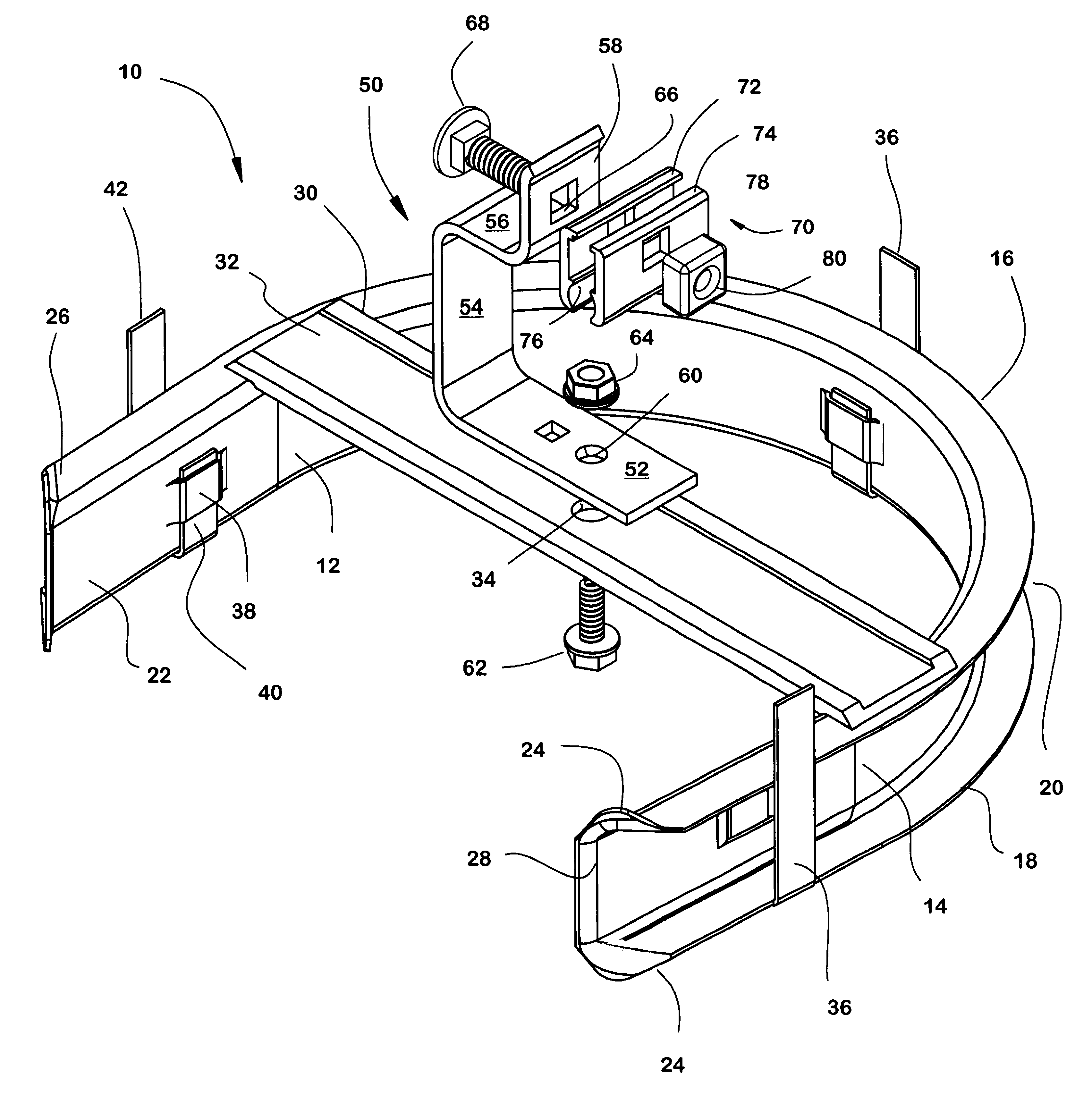 Support Fixture and Method for Supporting Subscriber Specific Fiber Optic Drop Wire