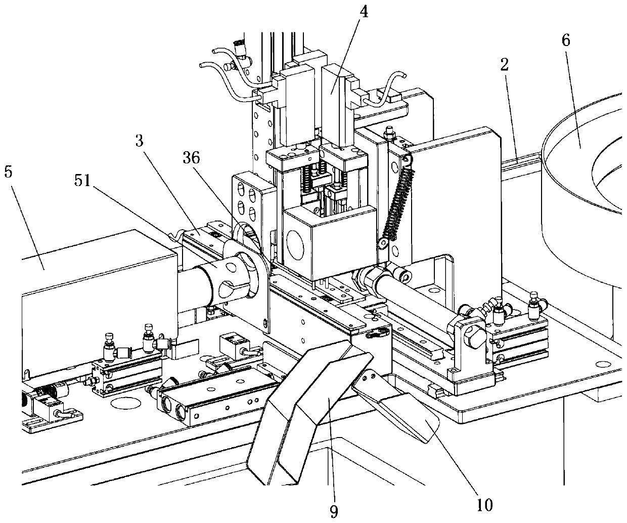 Contact-type automatic detection device for external thread and thickness