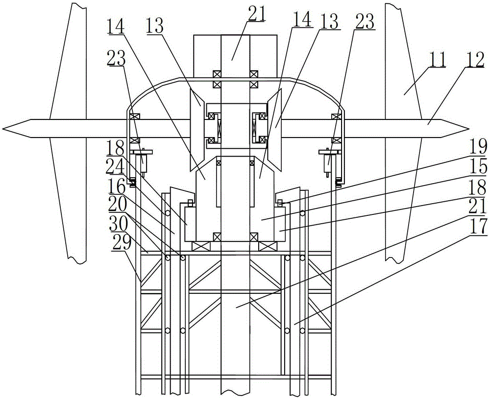 Wave stabilized power generation system