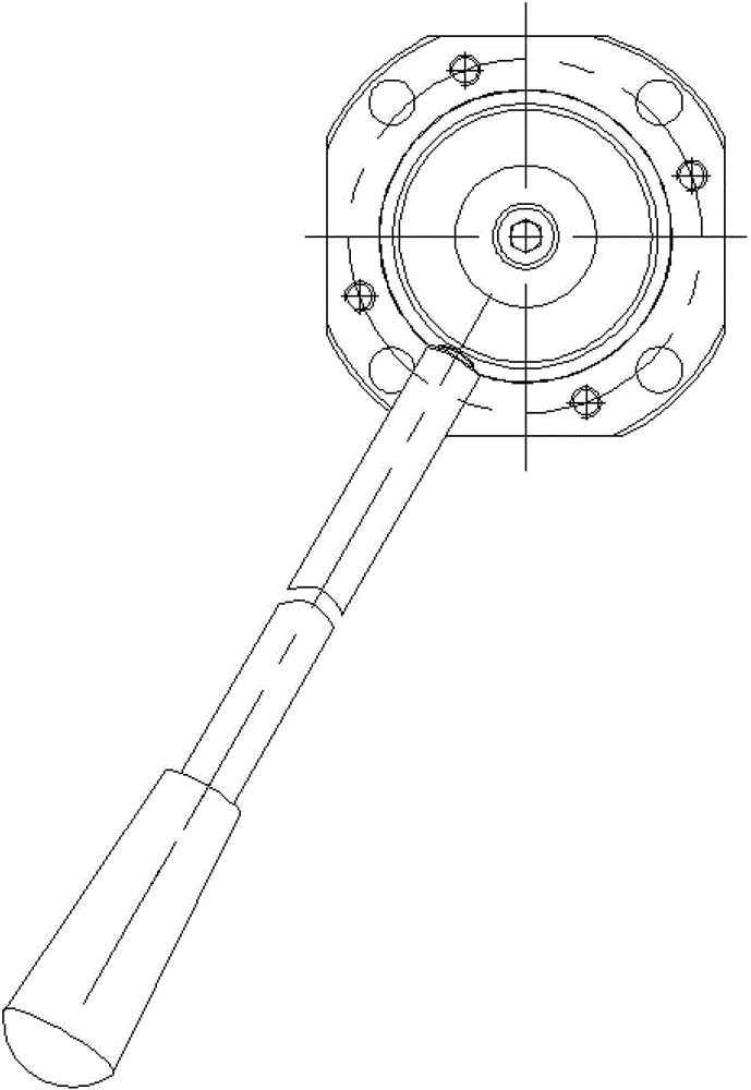 A manual rotary hydraulic reversing valve