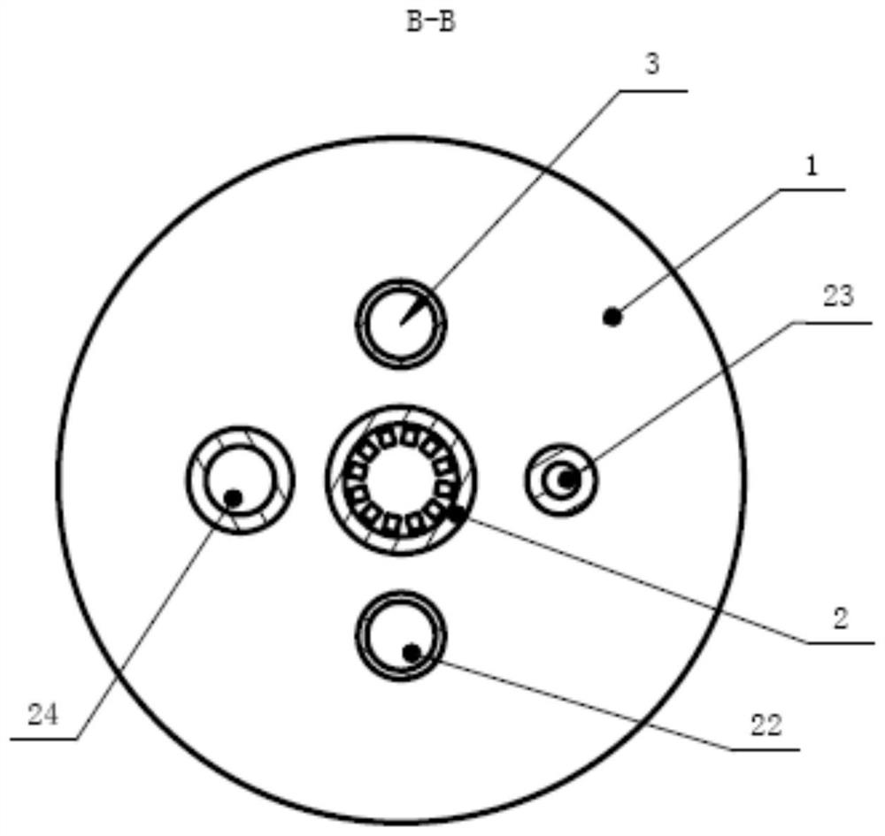 A spiral ultra-long cooling circuit irradiation device