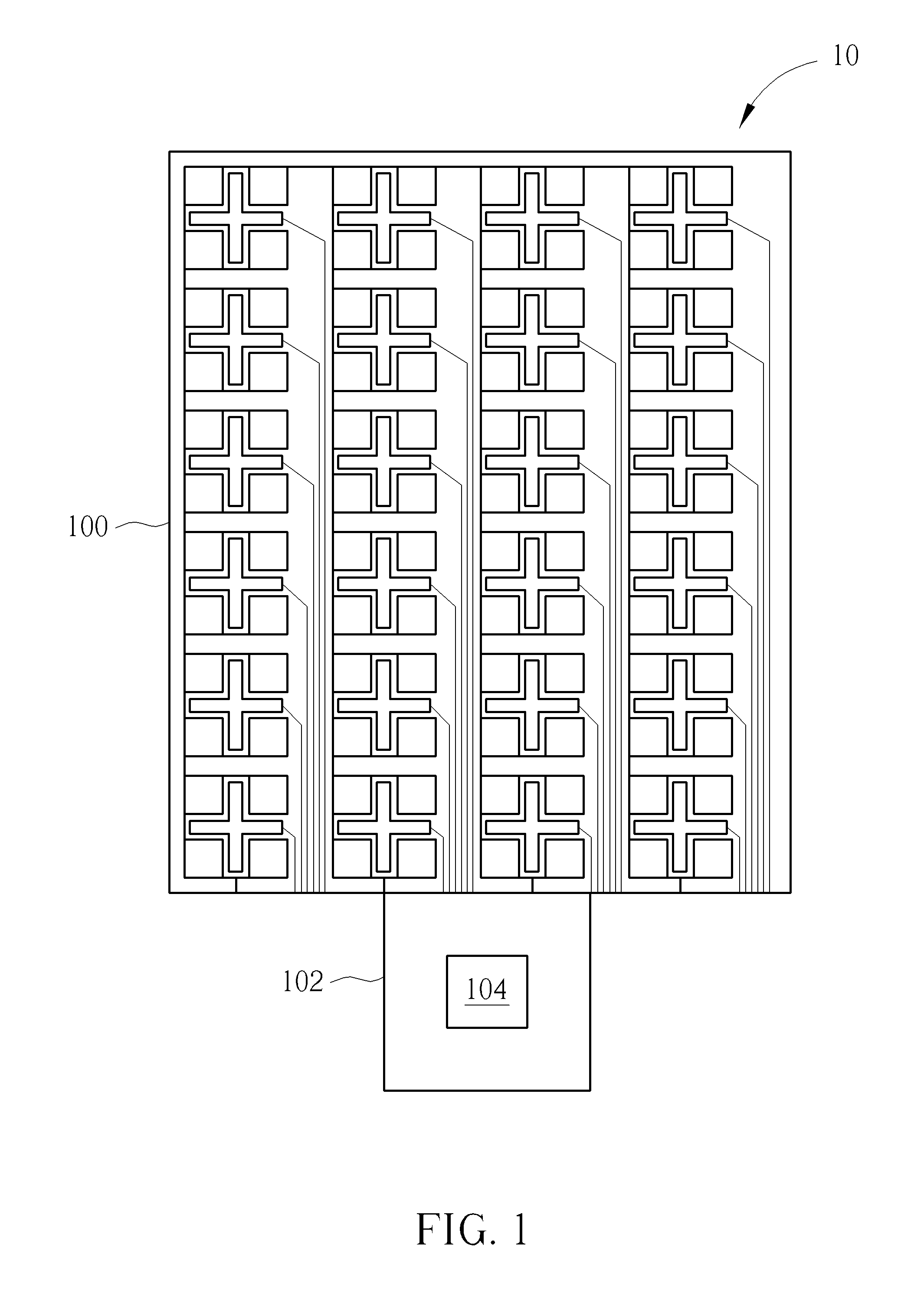 Single-layer mutual capacitive touch screen