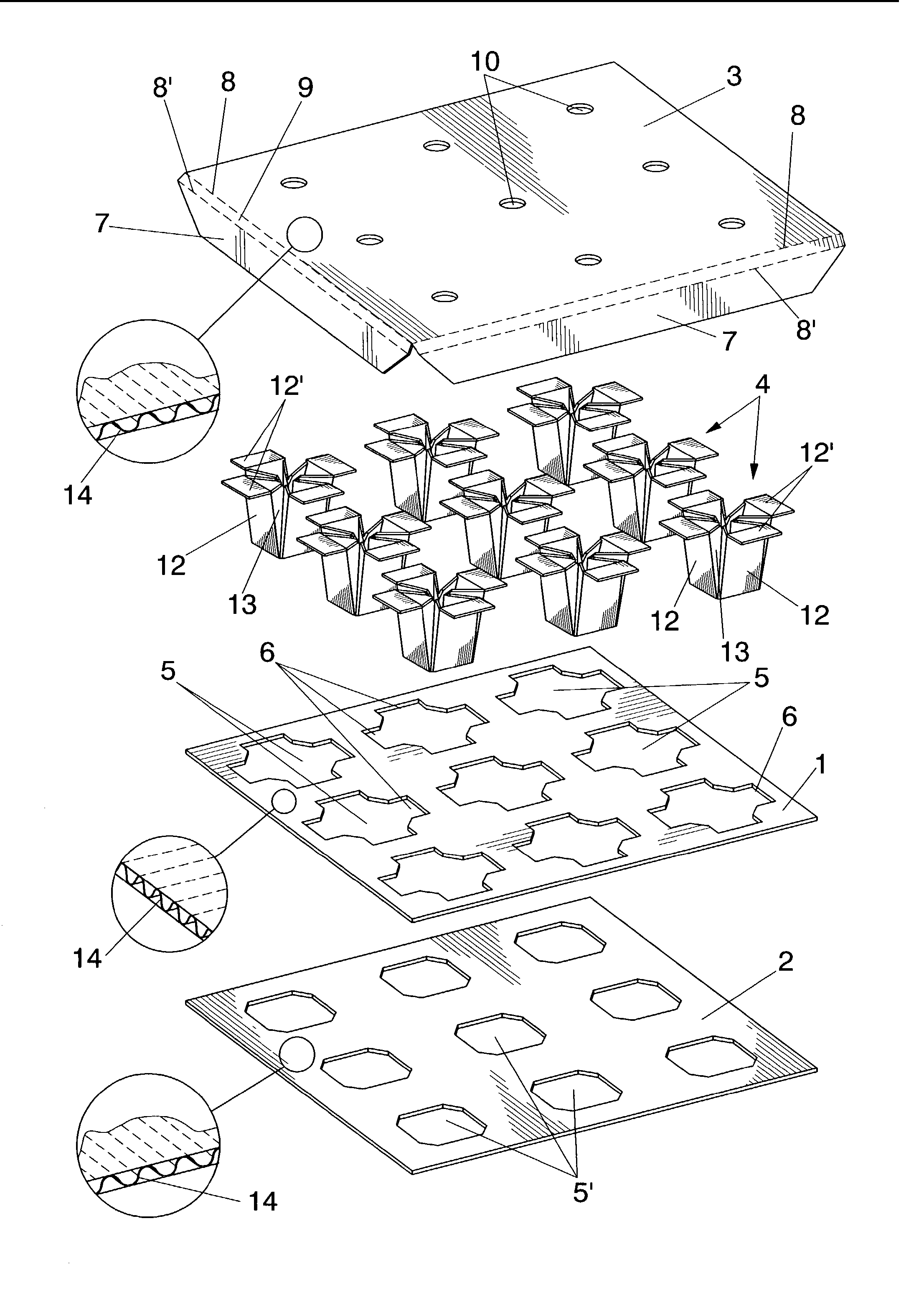 Cardboard pallet