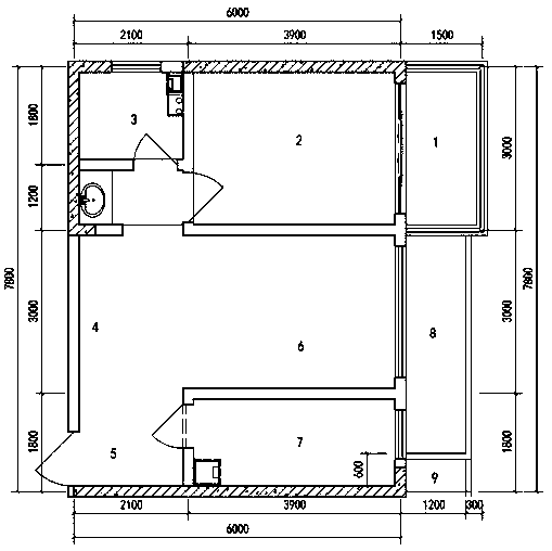 Corridor type small apartment building design method, building and format conversion method