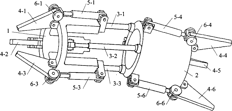 Danger rescue and pipe parallel robot