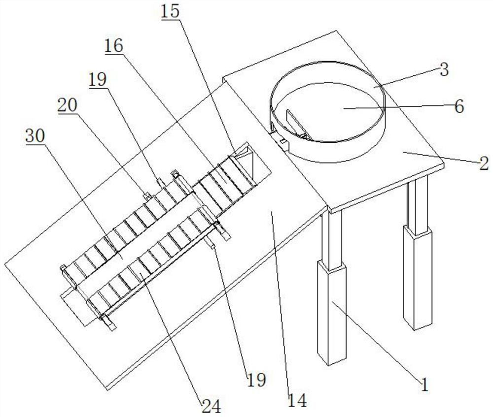 Injection classified dropping device with inclined sliding rail mechanism