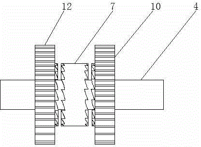 Forward and backward rotation power box for deep-layer cement mixing pile