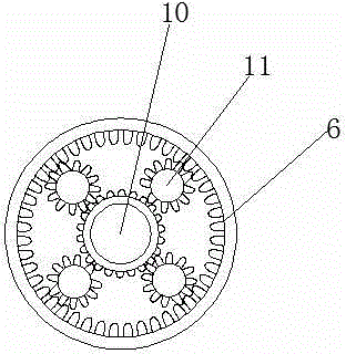 Forward and backward rotation power box for deep-layer cement mixing pile