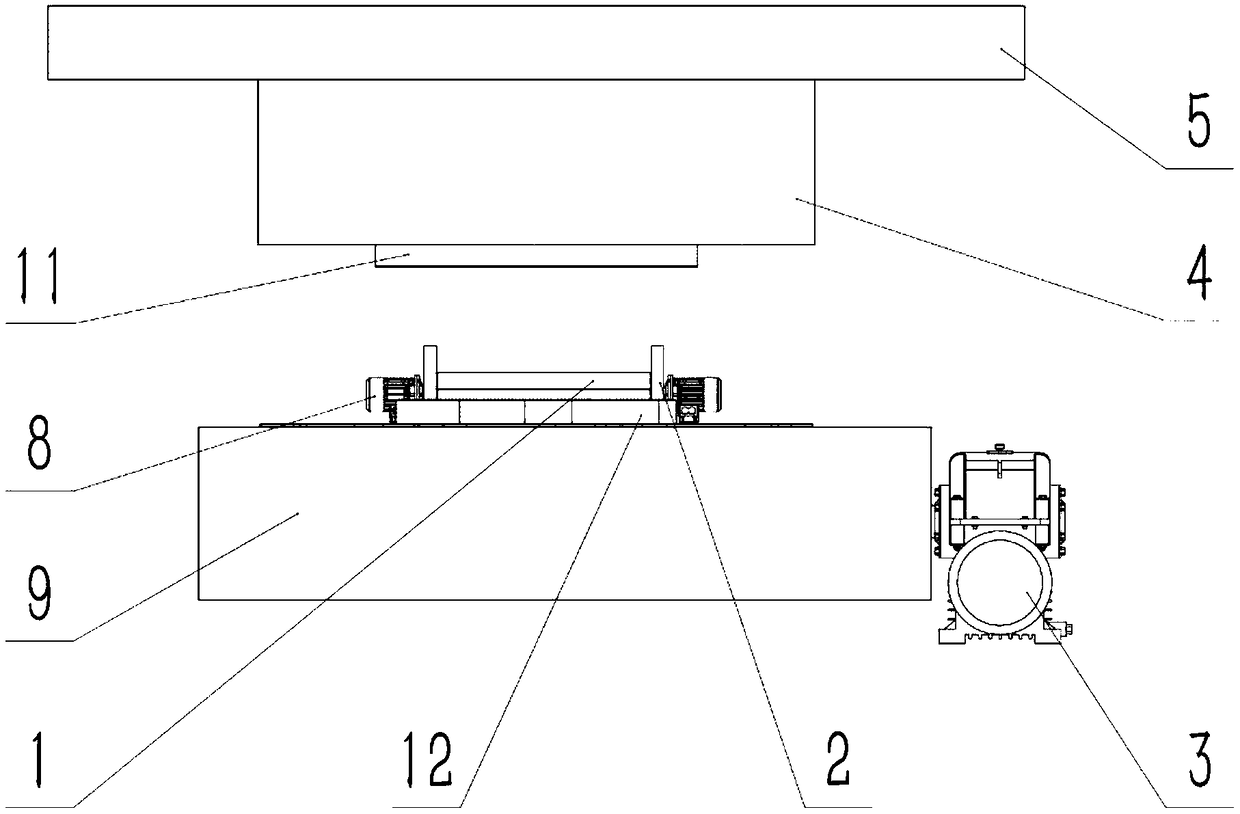 Horizontal springback inhibition device applied to waveform piece forming process