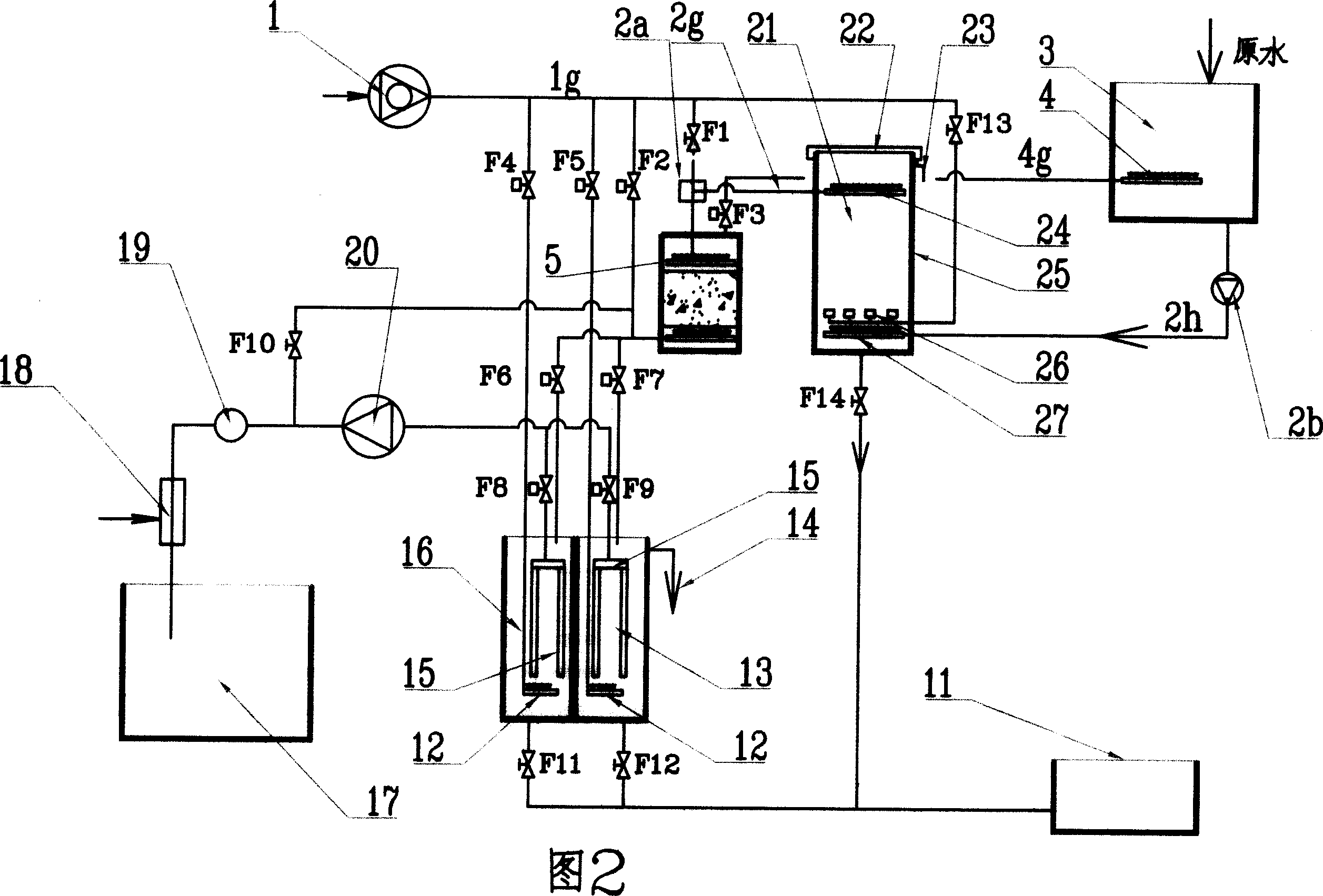 Separator and immersion membrane bioreactor combined water purifying device and system