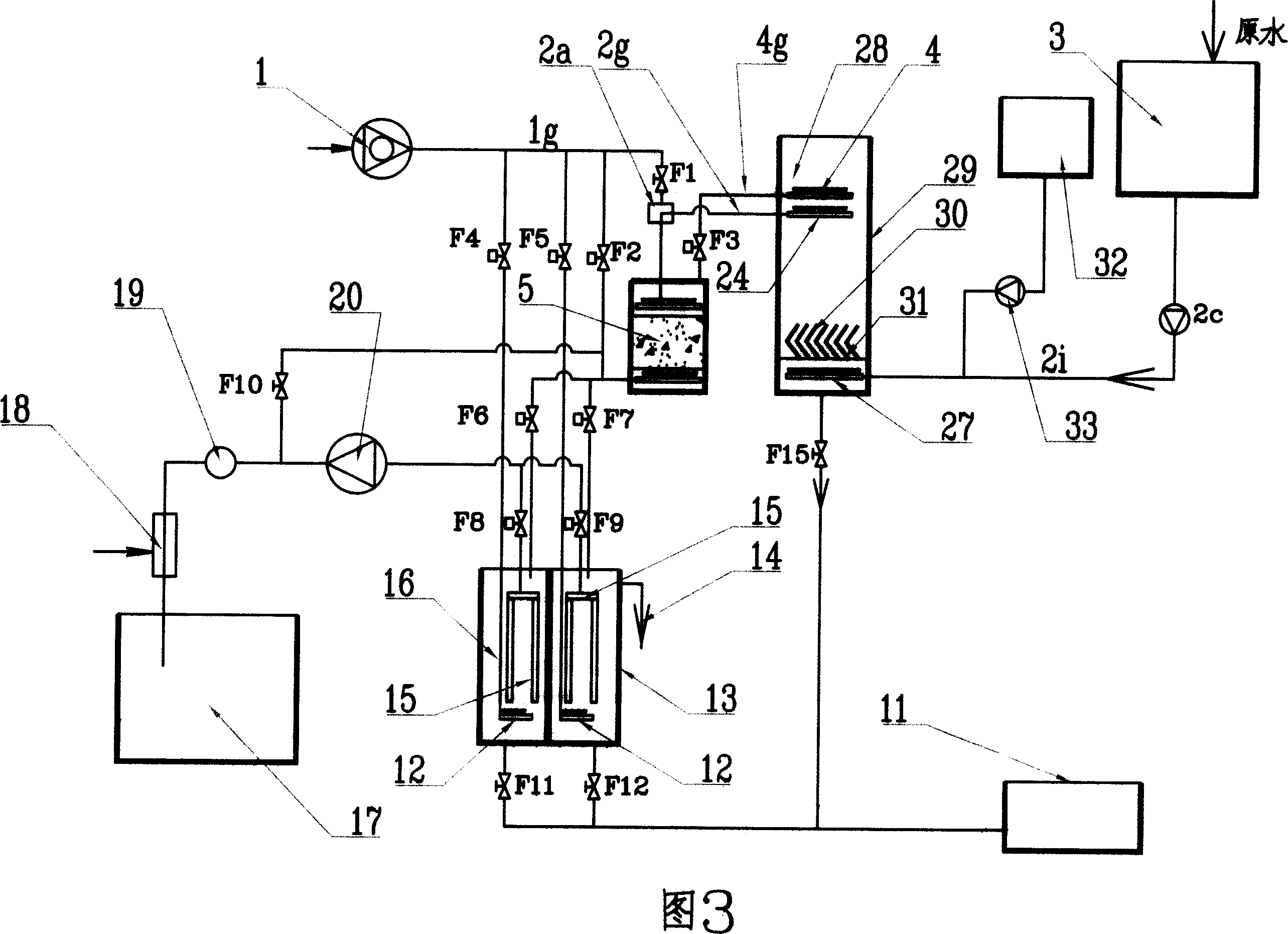 Separator and immersion membrane bioreactor combined water purifying device and system