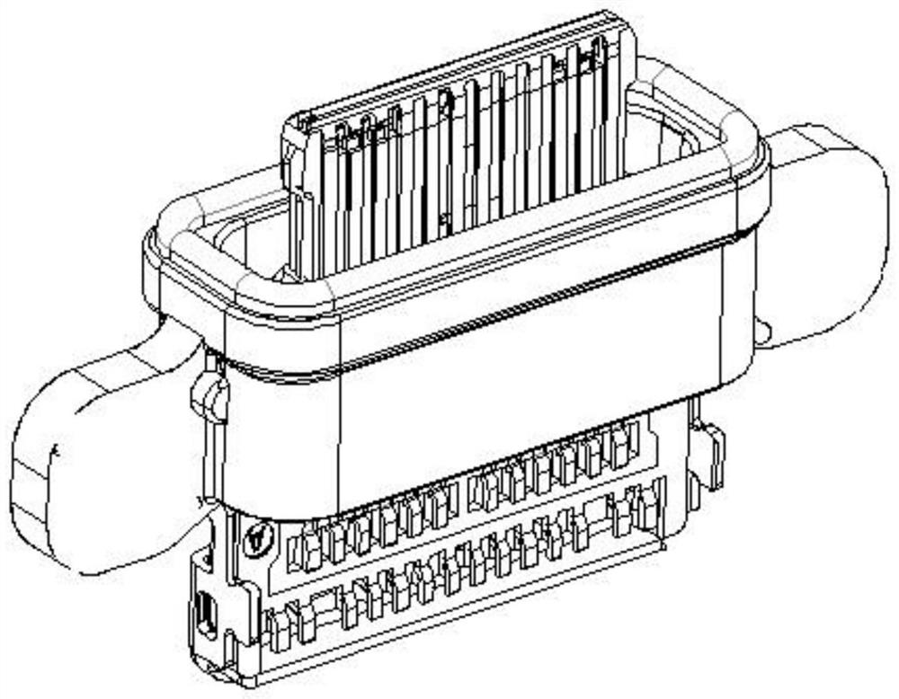 Dispensing processing method for sealing rubber strip of waterproof type-c connector