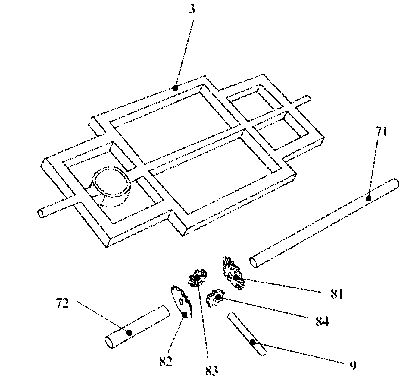 All-terrain four-wheel-drive cross country vehicle chassis and vehicle thereof