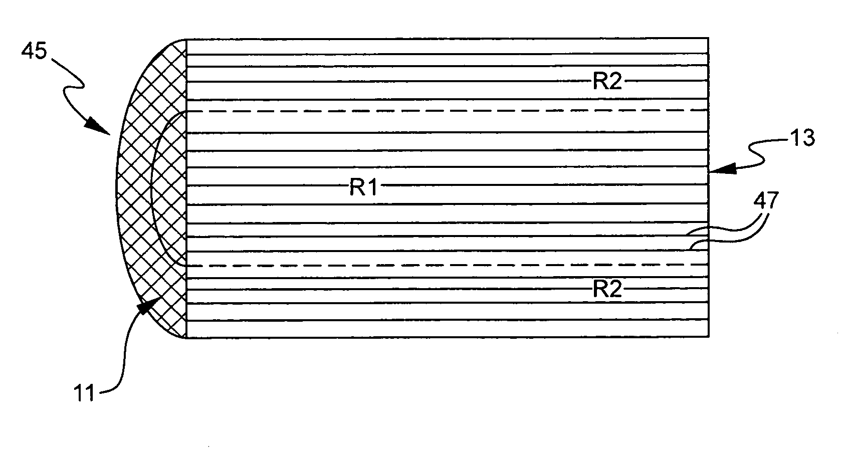 Catalytic flow-through fast light off ceramic substrate and method of manufacture