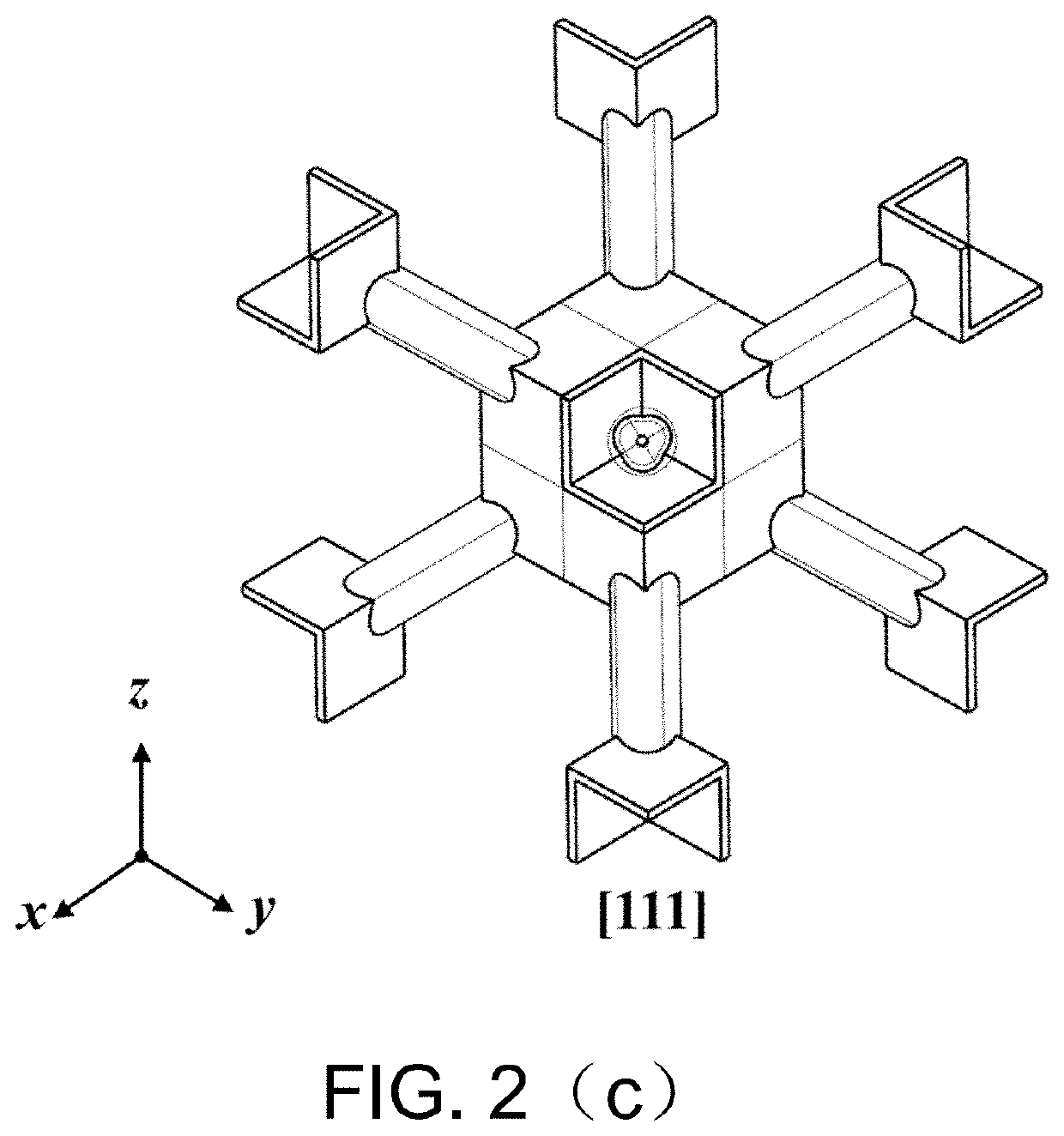 Multi-scale three-dimensional pentamode metamaterial and additive manufacturing method thereof