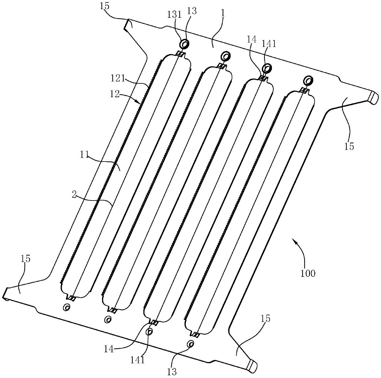 Electrode wire assembly and electrostatic purification device applying electrode wire assembly