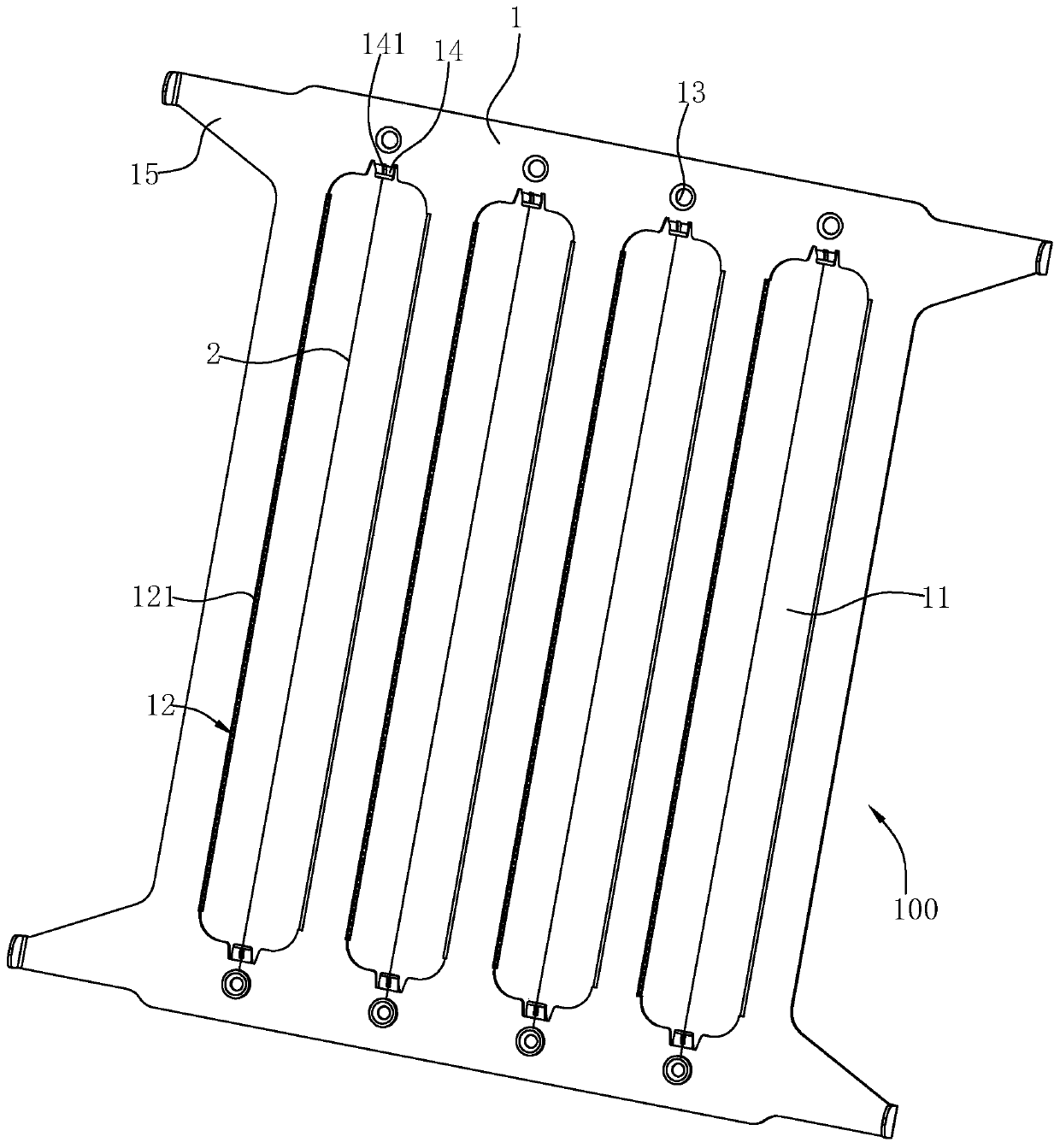 Electrode wire assembly and electrostatic purification device applying electrode wire assembly