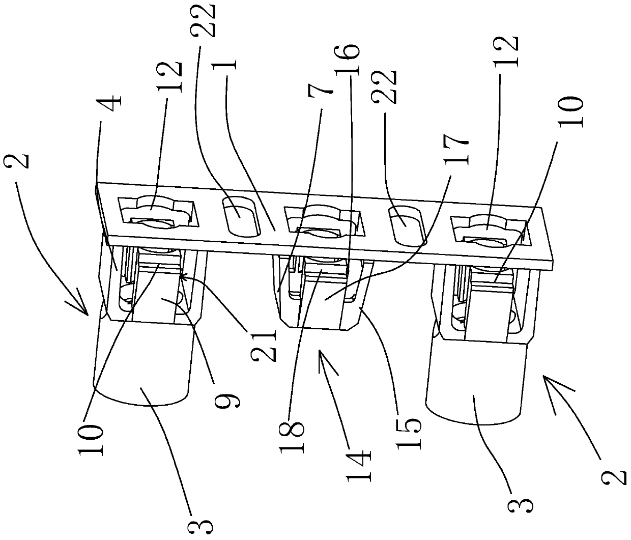 A rack connection accessory and its distribution frame