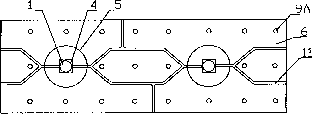 Large-size direct type LED backlight source and preparation method