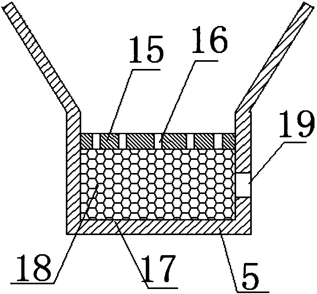 Tea table capable of removing dust