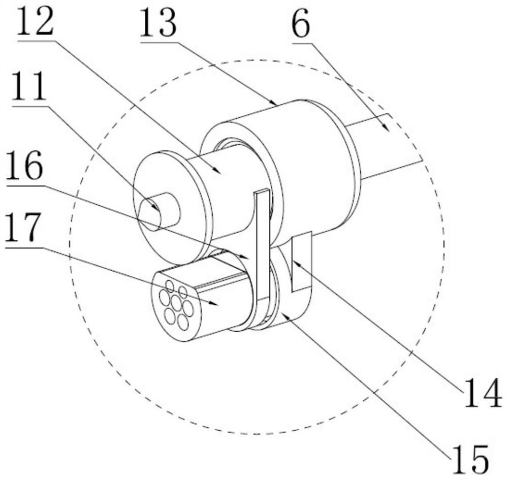 High-compatibility five-degree-of-freedom new energy automobile charging service robot