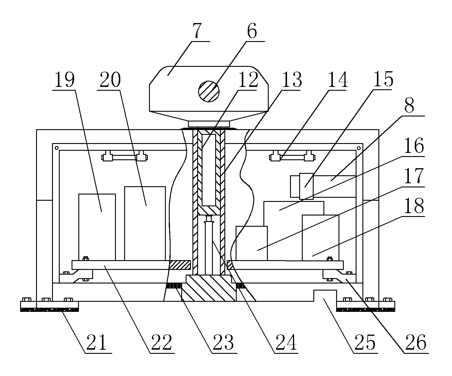 Vehicle-mounted medium-sized C-arm angiography integrated machine