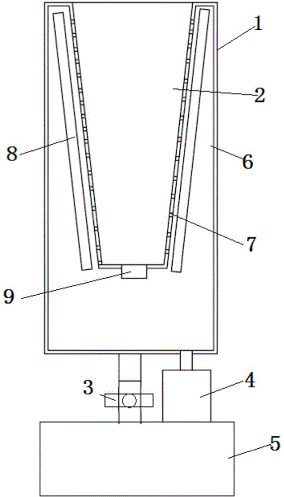 Umbrella dehydrating and drying device