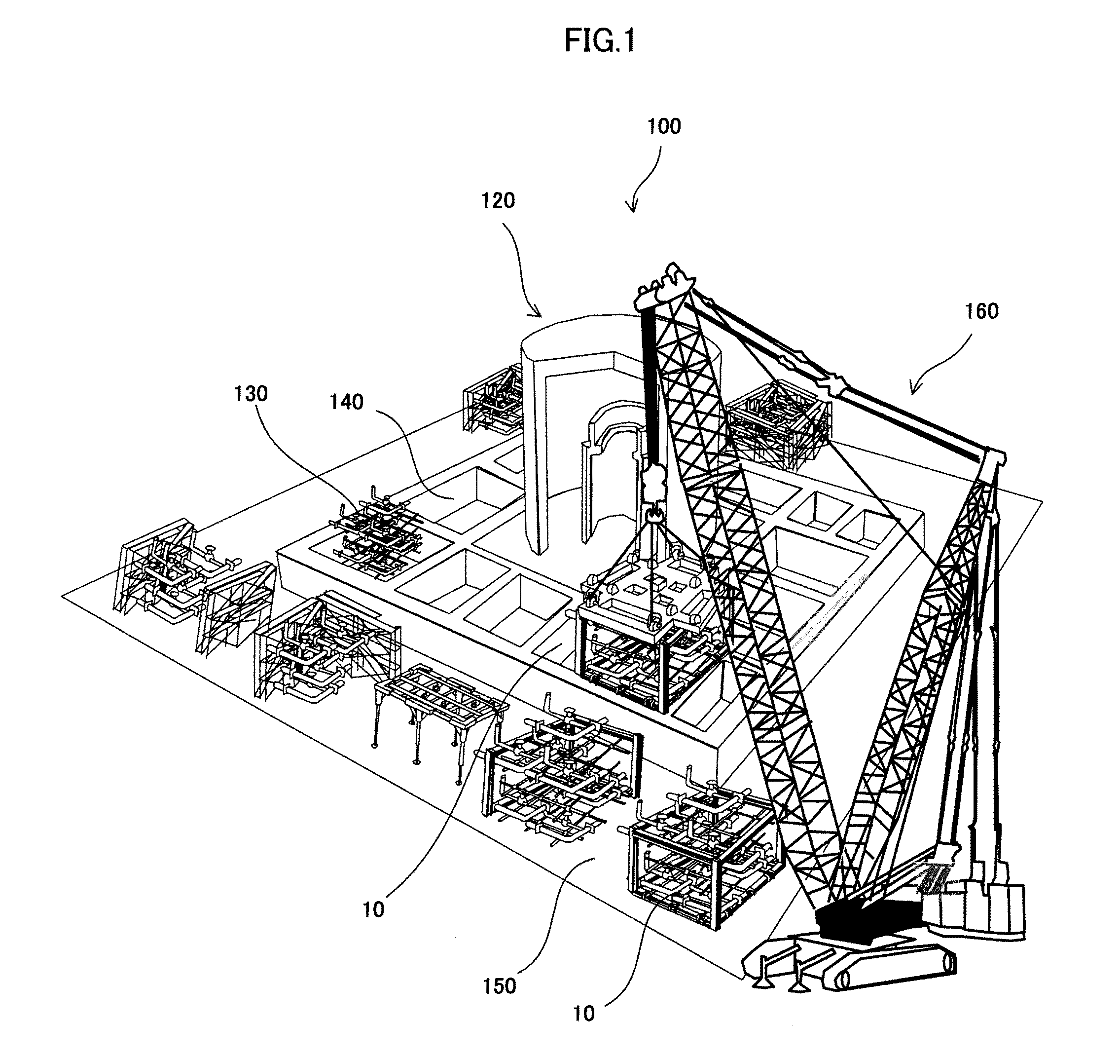 Module structure and plant construction method