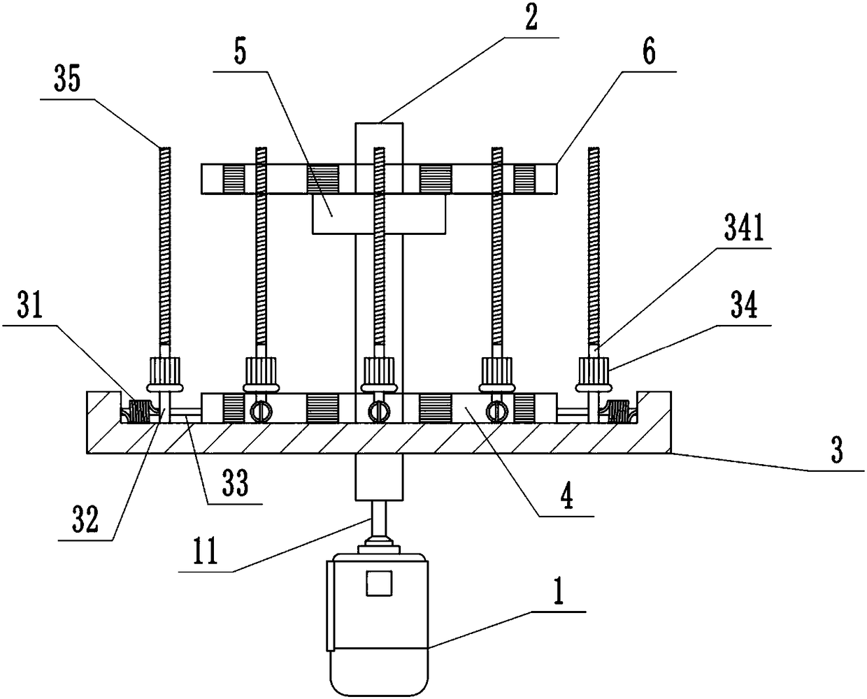 Automobile gear periphery polishing device