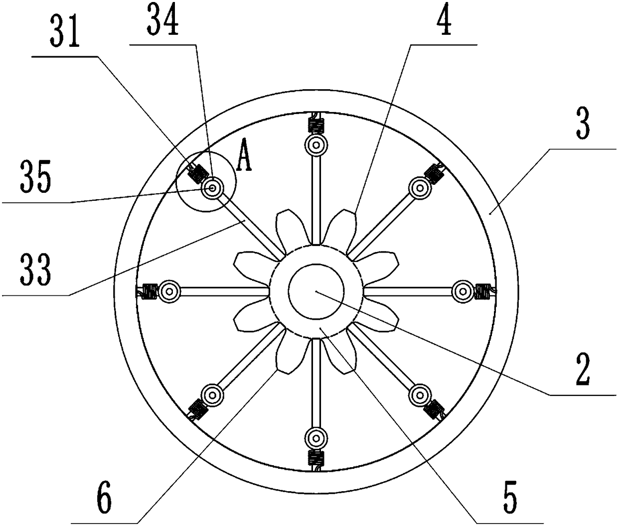 Automobile gear periphery polishing device