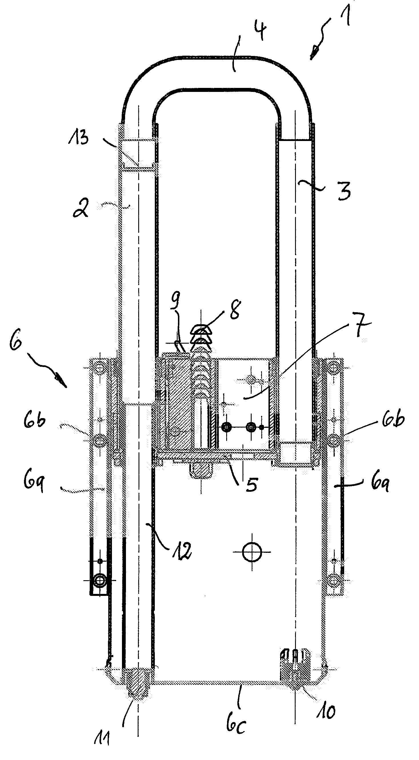 Protection device in motor vehicles for protecting individuals