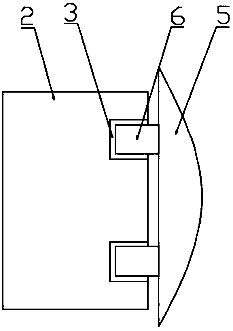 Device for absorbing atmospheric dust in classroom