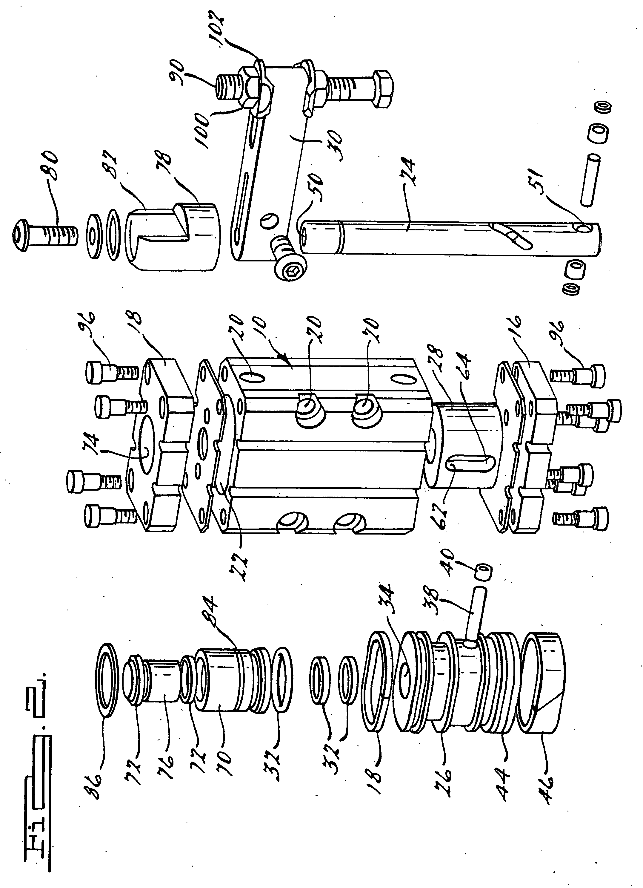 Swing cylinder