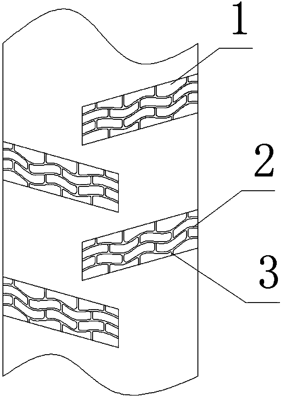 Anti-skid structure of tractor tire and tractor tire