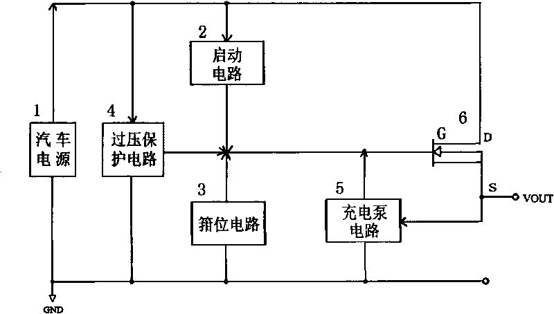 Anti-surge device of on-vehicle power supply