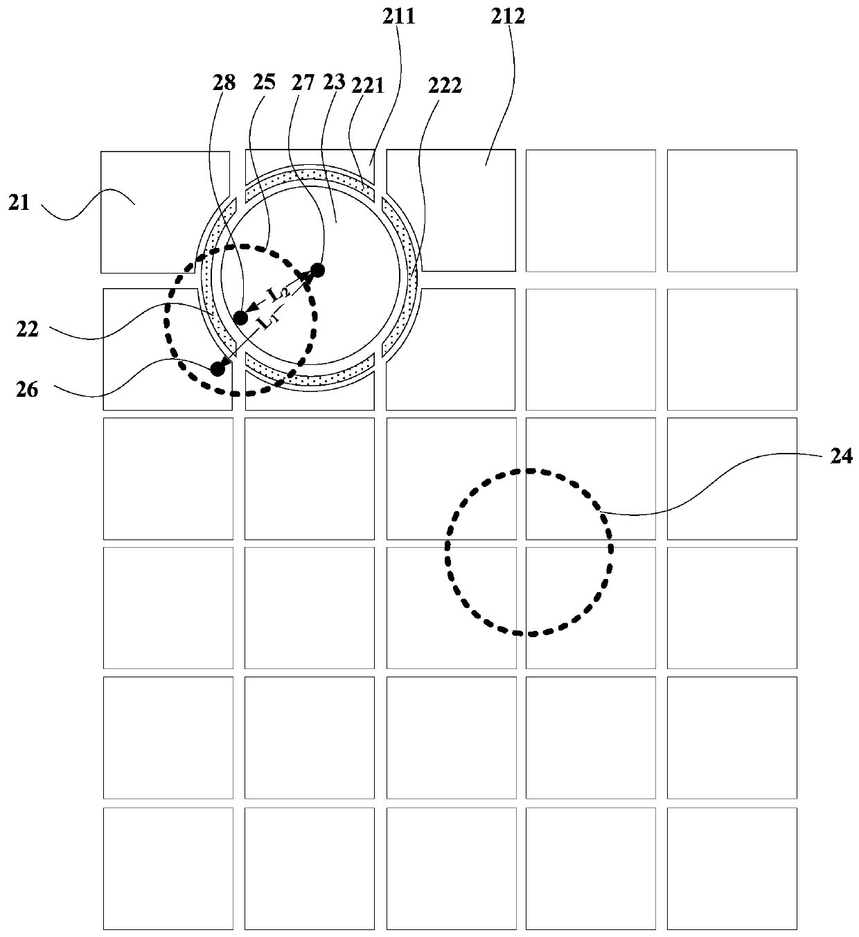 Touch panel, touch device and touch position detection method