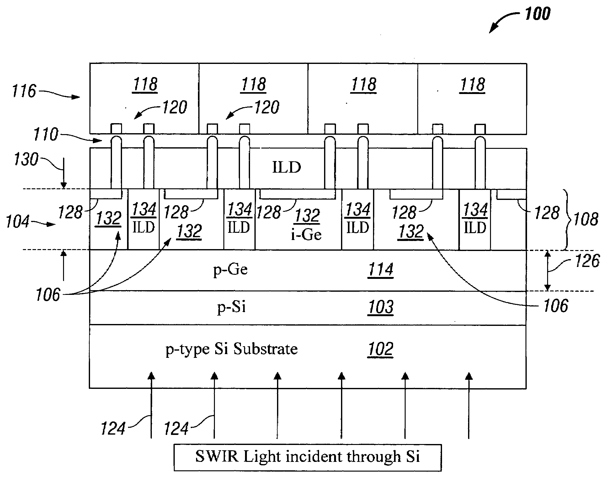 Ge short wavelength infrared imager