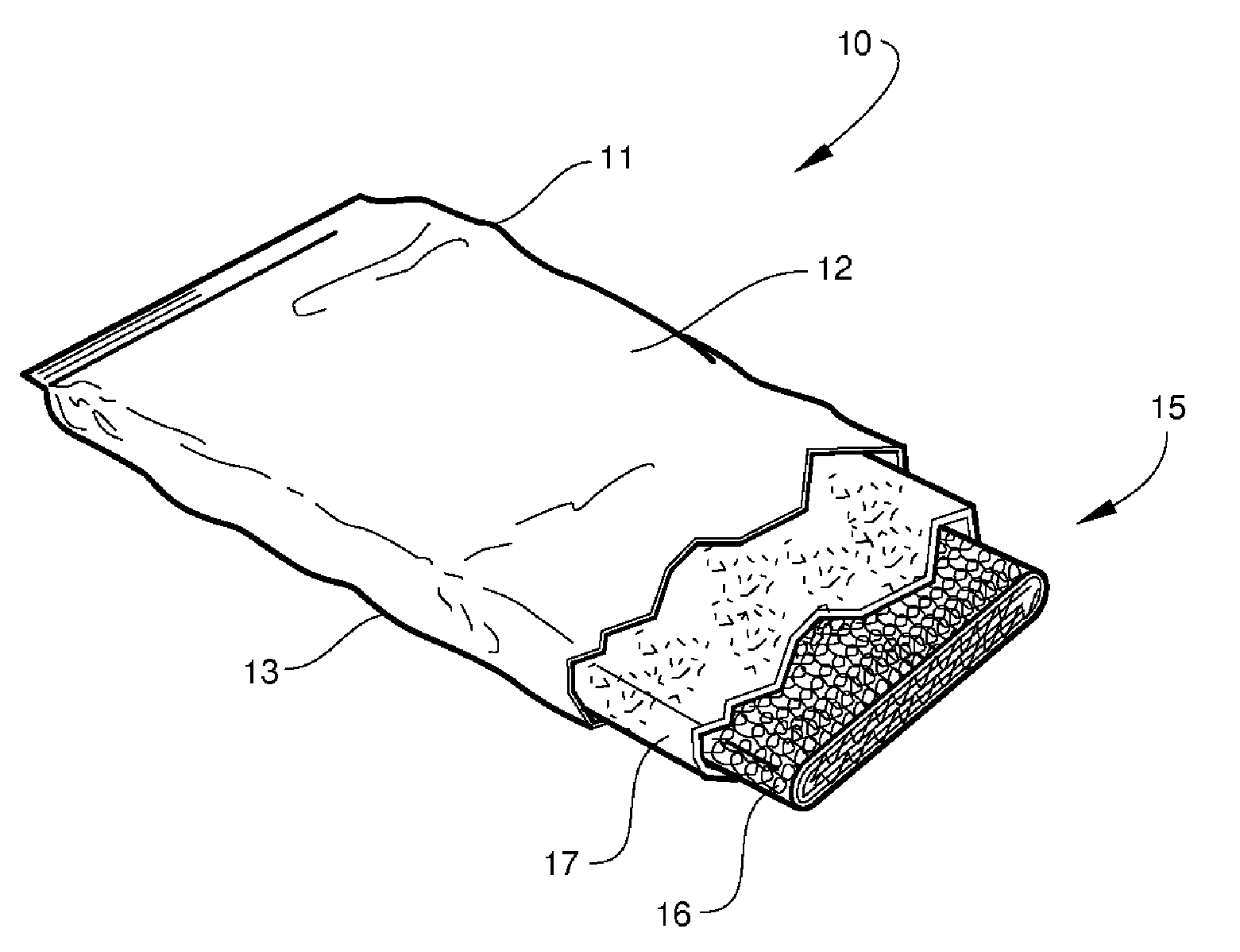 Knitted substrate with high and low tenacity yarns for use in bandaging product, bandaging product and method of forming same